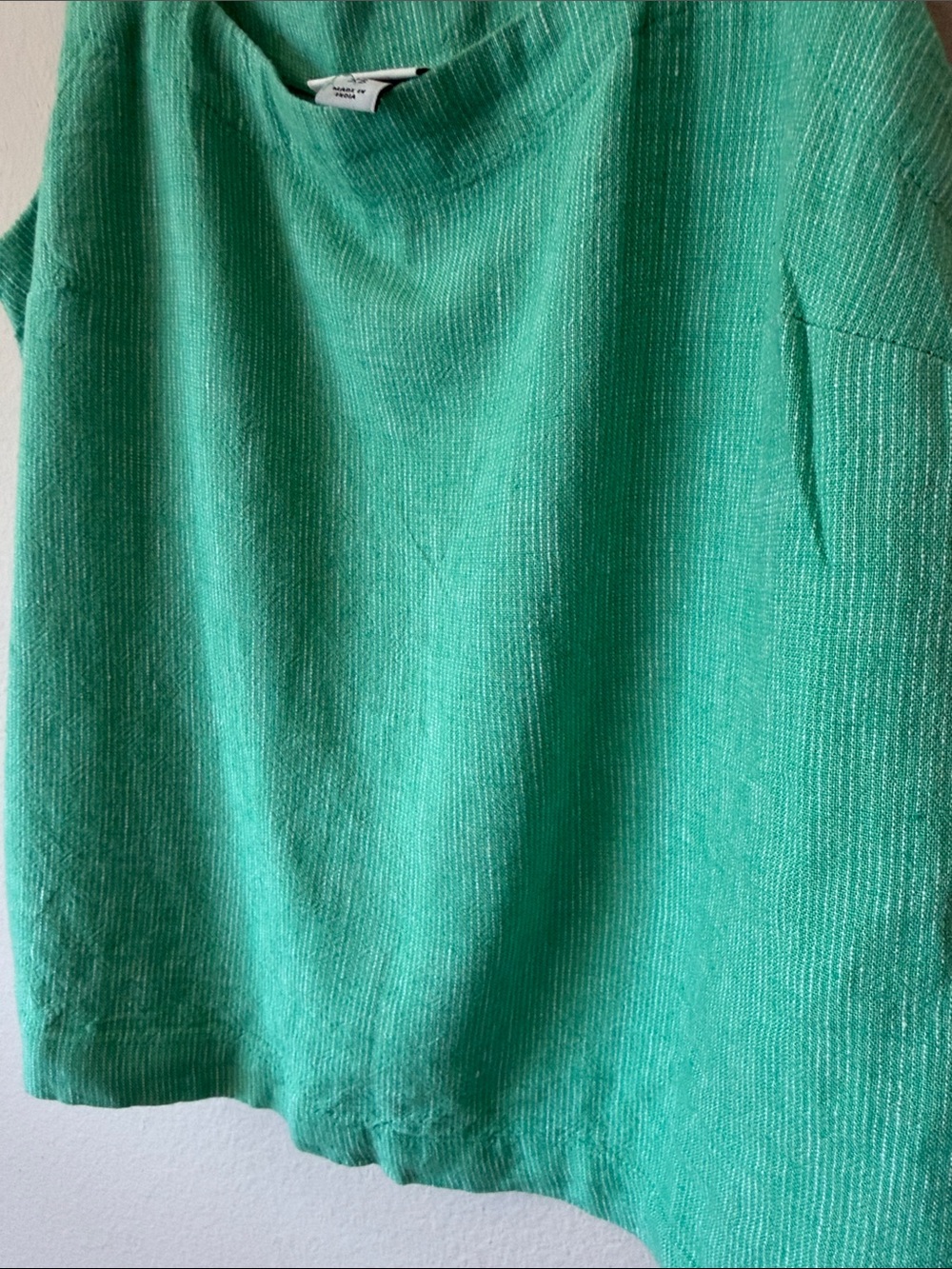 a new day Green Sleeveless Square Neck Tank - Picture 4 of 5